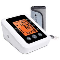 QIYUE Upper Arm Blood Pressure Monitor, Pulse Rate Monitoring Meter Machine with Large LED Screen and Voice Broadcast,Adjustable Large Cuff with 2 Users 198 Memories