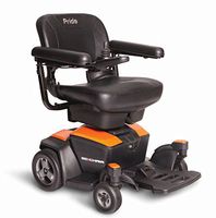 New GO CHAIR Pride Mobility Travel Electric Powerchair + 18AH batteries upgrade (Amber Orange)