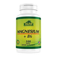 Magnesium Plus B-6 500 Mg 100 Tablets - Cardiovascular Health - Muscle Weakness - Dizziness