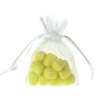 Sheer Organza Favor Pouch Bags, 12-Pack (3" x 4", White)