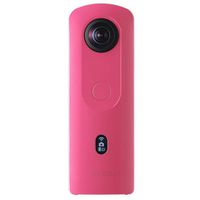 RICOH Theta SC2 Pink 360°Camera 4K Video with Image stabilization High Image Quality High-Speed Data Transfer Beautiful Portrait Shooting with face Detection Thin & Lightweight for iPhone, Android
