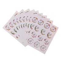 WANGFUFU 120xNice Flower Thank You Adhesive Seal Stickers for Baking Gift Label Decor