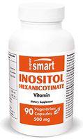 Supersmart - Inositol Hexanicotinate (IHN) 500 mg - Vitamin B3 Supplement - Helps with Bad Mood & Type 2 Diabetes - Supports Nervous System | Non-GMO - 90 Vegetarian Capsules
