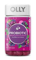 OLLY Probiotic Gummy, 40 Day Supply (80 Gummies), Bramble Berry, Probiotics, Live Cultures, Chewable Supplement