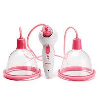 Electric Chest Massager Breast Enhancement Instrument Polyester Firming Rapid Increase,Pink,13.5cm