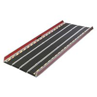 DecPac Portable 4-Panel Folding Fiberglass Wheelchair Ramp, 660 lbs. Capacity (with Edge Barrier, 6' L x 6" W)