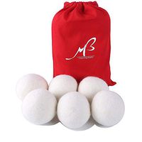 Wool Dryer Balls by Woolous,XL 6 Pack Premium Handmade Reusable Pure Organic Wool Felt Laundry Dryer Balls,Natural Fabric Softener