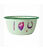 Seletti Wears Toiletpaper - Antique Metal Bowl -  6 x 6 x 3.3 inches - Maurizio Cattelan (I love you Green)