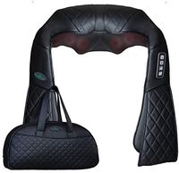 Oliver James Back Massager with Heat – Shiatsu Neck Massager Full Body Kneading Deep Tissue Massage - Relieve Muscle Pain & Stress at The Home, Office, Car or on Holiday