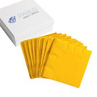 Sparkles Make It Special 50 pcs 2-Ply 5" inch Paper Napkins - Dark Yellow - Cocktail Drink Party Wedding Reception