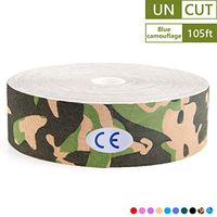 AUPCON Kinesiology Tape Breathable Physical Therapy Cotton Sports Tape Reduce Pain and Injury Recovery Provides Supports for Muscles & Joints, Knee, Shoulder, Elbow Latex Free (Uncut Green Camo)