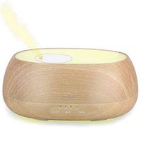 Daroma 500ml Cloud Aroma Essential Oil Diffuser,Remote Control,Unique Two-Mode Spray/Cloud Ultrasonic Cool Mist Room Air Scent Nebulizing for Decor Home Office Gift,Direct Refill,Light Wood Grain