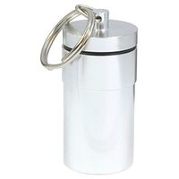 HTS 261G0 Large Silver Aluminum Pill Container
