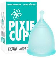 Pixie Menstrual Cup - Ranked 1 for Most Comfortable Menstrual Cup and Best Removal Stem - Every Cup Purchased One is Given to a Woman in Need! (X-Large)