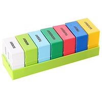7 Day 4 Compartment Pill Organizer Prescription Medicine Vitamin Case - Daily AM PM Travel Reminder Holder