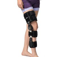 Fixed Adjustable Knee Holder After Ligaments Meniscus Injury Lower Limb Fracture Rehabilitation Kneepad,Black