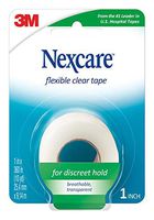 Nexcare Flexible Clear Tape, Hypoallergenic, Tears Easily, 24 Rolls