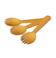 NormCorer - 10,000pcs Plastic Forks and Spoons Disposable 2 in 1 Dessert Sporks for Camping, Picnics, Parties, and Weddings