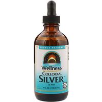 Source Naturals Wellness Colloidal Silver 45 ppm Supports Physical Well Being - 4 Fluid oz