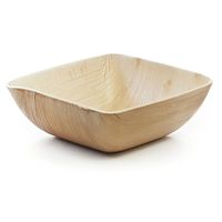 Leafware Square Deep Bowls (25 Pack), 6.5", Natural