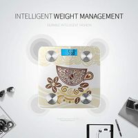 Cup of Hot Drink with Coffee Bathroom Scales Smart Weight Digital Scale Scales for Weight Tracks 8 Key Compositions Analyzer Sync with Fitness Apps 400 Lbs