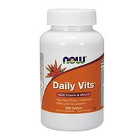 NOW Supplements, Daily Vits, One Tablet Daily with Lutein & Lycopene, 250 Tablets