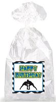 Wrestling Happy Birthday Party Favor Bags with Ties - 12pack