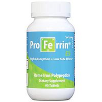 Proferrin ES Heme Iron Polypeptide Dietary Supplement Tablets, Blue/Green, 90 Count