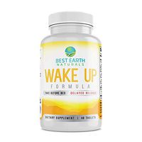 Wake Up Formula, Natural Supplement Taken at Bedtime and Works While You Sleep for Delayed Time Release Energy in Morning. Natural Alternative to Coffee and Morning Alarm Clock 40 Count