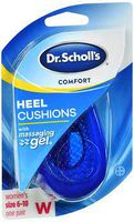Dr. Scholl's Massaging Gel Heel Cushions for Women Size 6-10 - 1 PR, Pack of 3