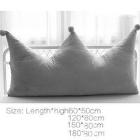 YJXJJD Bedside Cushion, Children's Bed Princess Pillow, Zippered Unloading Jacket Easy to Clean European, 3 Colors, 4 Sizes (Color : C, Size : 18080cm)