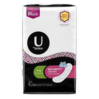 U by Kotex Security Ultra Thin Pads, Long, Unscented, 40 ct (packaging may vary)