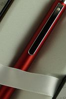 Cross Sheaffer Definie Matte Red Finish and polished appointment with Sheaffer Signature dot of excellence Slim Ballpoint pen