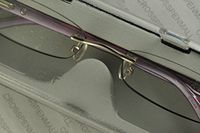 Cross Elite Georgina 1.75 Diopter Purple Tortoise and Silver Rimless Reading Glasses (1.75 Strength)