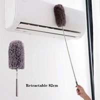 LCYCN Adjustable Soft Microfiber Feather Duster Dusting Brush Household Dust Cleaner-2 Pcs