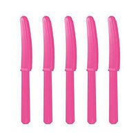 Premium Heavy Weight Plastic Knives | Bright Pink | Pack of 48 | Party Supply