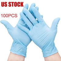 FUNNYLADY 50 Pairs Comfortable Disposable Nitrile Gloves Exam Gloves Protective Gloves