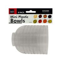 Bulk Buys HC007-12 Clear Mini Condiment Bowls Set