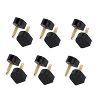 6 Pairs Women Lady Black 9MM 0.35Inch Size Fine Core U Shaped High Heel Shoes Tips Manufacture Repair Replacement Dowels High Heel Cap Protectors Non-Slip Durable Reduce Footsteps Noise