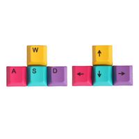4Pcs a Set CMYK Color OEM Profile PBT Dyesub Keycaps WASD Arrow Key Direction Keycap Set
