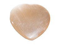 Crocon Orange Selenite Heart Shape Palm Stone for Chakra Stone Balancing Reiki Healing Energy Generator EMF Protection Cleansing Pocket Spiritual Home Office Decor Size: 2 Inch