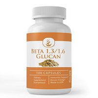 Beta Glucan 1,3/1,6, 820mg Serving, 50 Servings, Naturally Sourced, Bioavailable, Potent, Non-GMO, Gluten-Free, Lab-Tested for Purity, No Additives or Fillers, Made in USA, Satisfaction Guaranteed