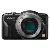 Panasonic Lumix DMC-GF3 12 MP Micro 4/3 Mirrorless Digital Camera with 3-Inch Touch-Screen LCD Body Only (Black)