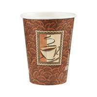 Dixie 8 oz. Paper Hot Coffee Cup by GP PRO (Georgia-Pacific), Java Design, 2338DJ, 500 Count (25 Cups Per Sleeve, 20 Sleeves Per Case)