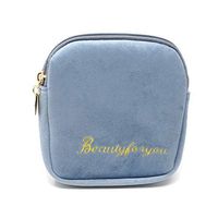 Honbay Classic Stylish Sanitary Napkin Bag Tampons Pouch Nursing Pad Holder Storage Organizer (Blue)