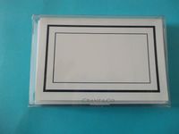 Crane CN1842 Preppy Notes Fluorescent White Kid Finish 10 Notes 10 Envelopes 3 15/16" x 5 9/16" Limit 1 Per Customer