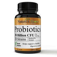 Probiotics 50 Billion CFU - Ultra Pure - Guaranteed Shelf Life, Best for Natural Digestive, Highly Effective, Brain Health in Adults Non Refrigerated Probiotic Supplements