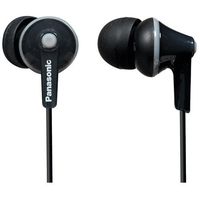 Panasonic in-Ear Lightweight Water-Resistant Active Sport Stereo Headphones with in-line Microphone and Remote (Black)
