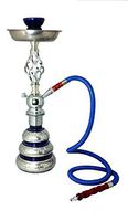 Zebra Smoke: Elevator- 1Hose Hookah Complete with Tongs, Hose, Bowl and Hookah (Blue)