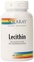 Solaray Lecithin Oil-Free Capsules 1000mg, 100 Count (2 Pack)
